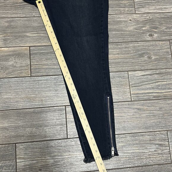 Rebel Wilson X Angels 18W The Icon High Rise Super Skinny Jean Zipper Ankle Dark - Picture 11 of 16